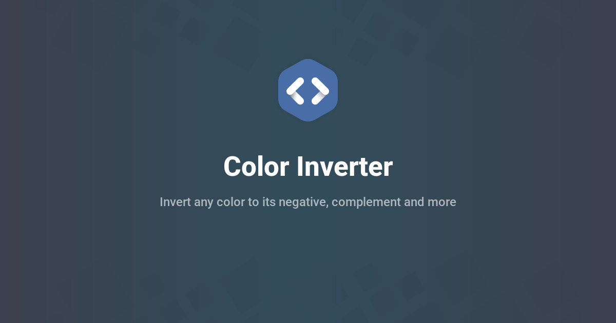 Rgb Inverted Color Inverter - Invert Any Color Online (HEX, RGB, HSL)