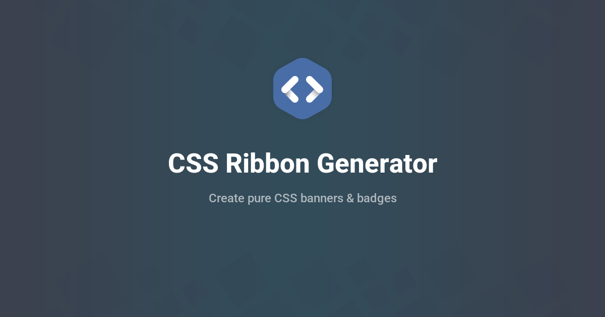 CSS Ribbon Generator - Create CSS Banners & Badges