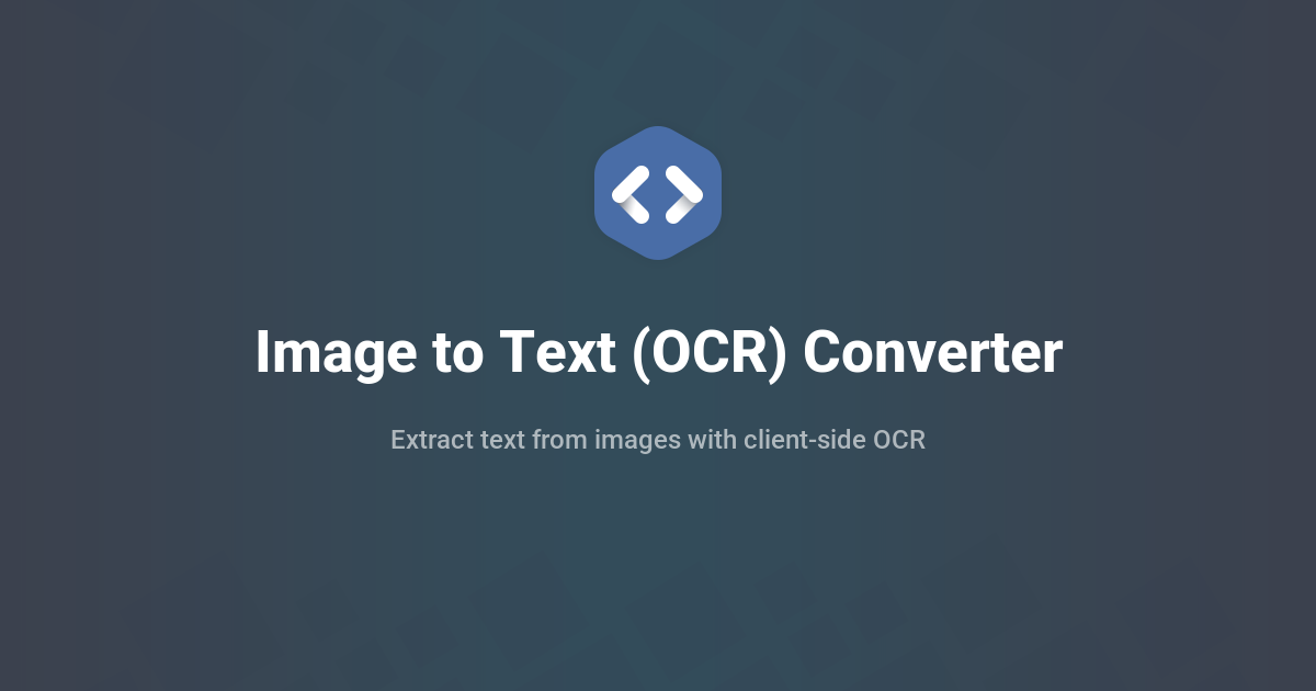 Image to Text (OCR) Converter - Free & Private
