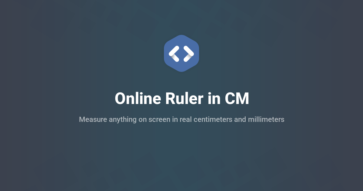 Online Ruler in CM - Actual Size in Centimeters and MM