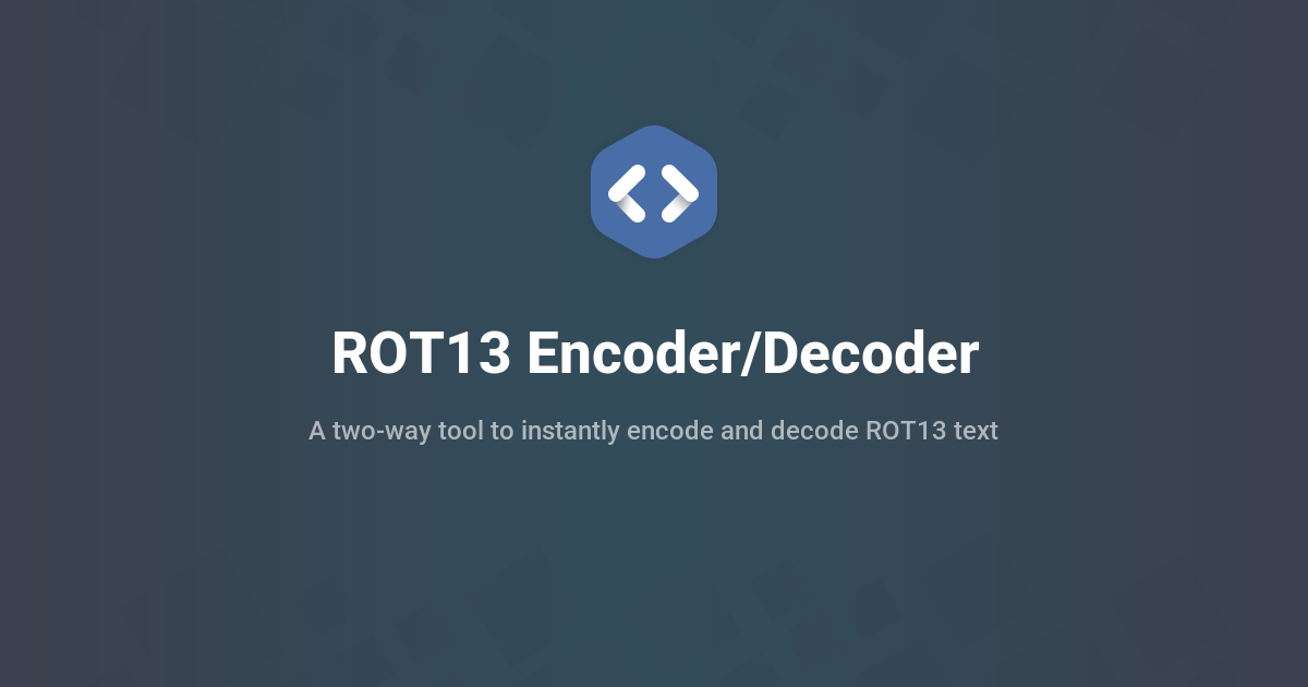 ROT13 Encoder/Decoder - Free Online Tool