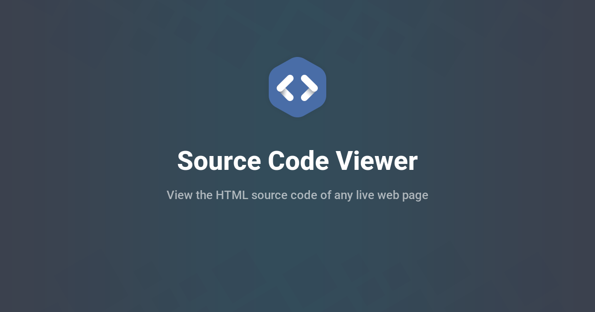 Source Code Viewer - View Any Website's HTML Source